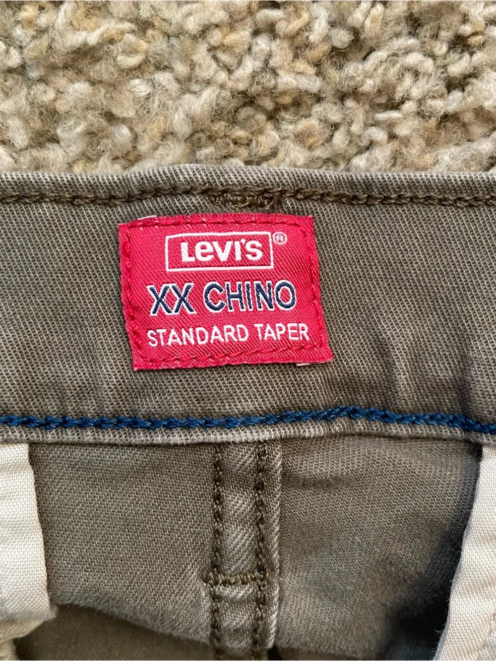 Levi's Men's 34 Straight XX Chinos preppy academia skater green pants
